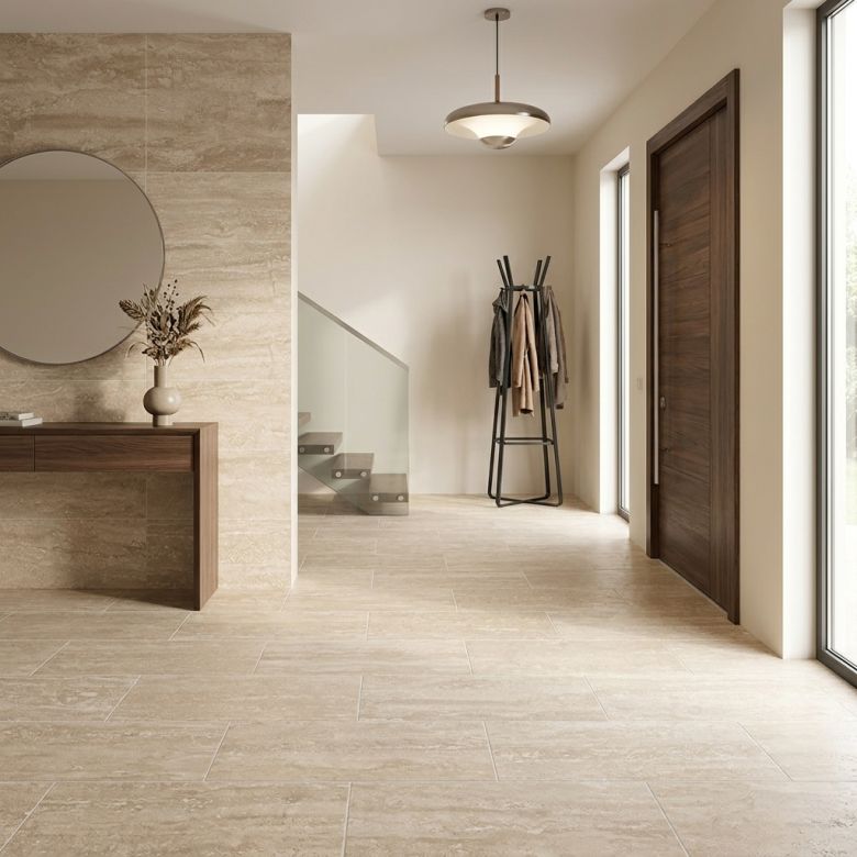 Carrelage sol effet marbre Joalibeigemat60x120 cm