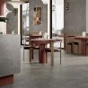Carrelage sol effet marbre Joali taupe mat 120x120 cm