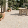 Carrelage sol extérieur effet pierre Maddalena beige R11 30x60cm