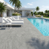 Carrelage sol extérieur effet pierre Maddalena anthracite R11 60*120 cm