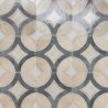 Carrelage sol effet carreaux de ciment Talamanca Décor blanc 2020 cm