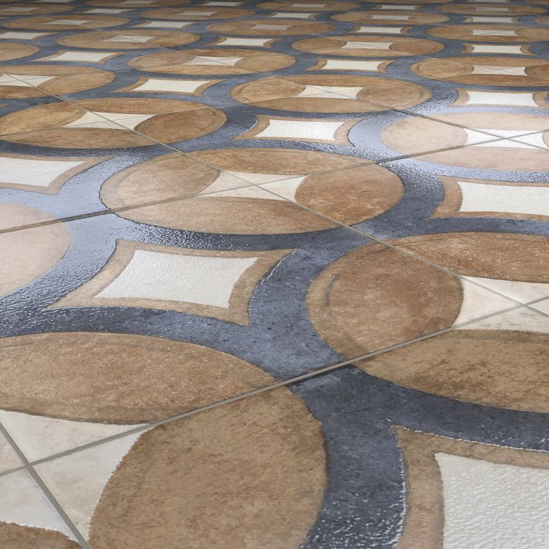 Carrelage sol effet carreaux de ciment Talamanca Décor naturel 2020 cm