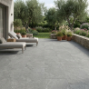 Dalle extérieur effet pierre Maddalena 2.0 anthracite 60x120 cm