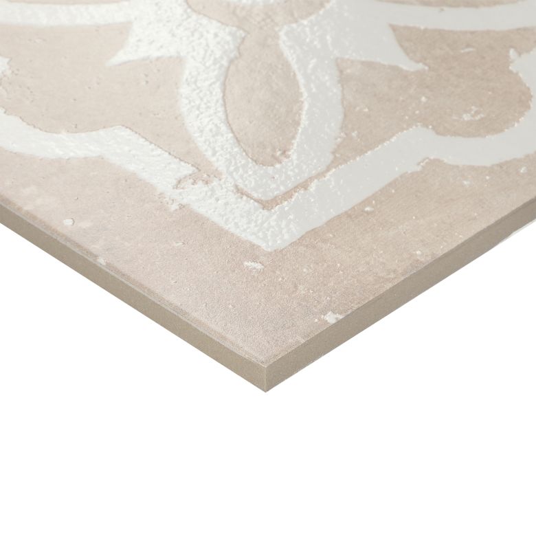 Carrelage sol effet carreaux de ciment Talamanca Kasma mix blanc 2020 cm