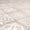 Carrelage sol effet carreaux de ciment Talamanca Kasma mix blanc 2020 cm