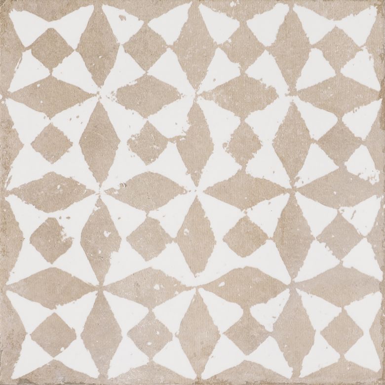 Carrelage sol effet carreaux de ciment Talamanca Kasma mix blanc 2020 cm