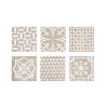 Carrelage sol effet carreaux de ciment Talamanca Kasma mix blanc 2020 cm