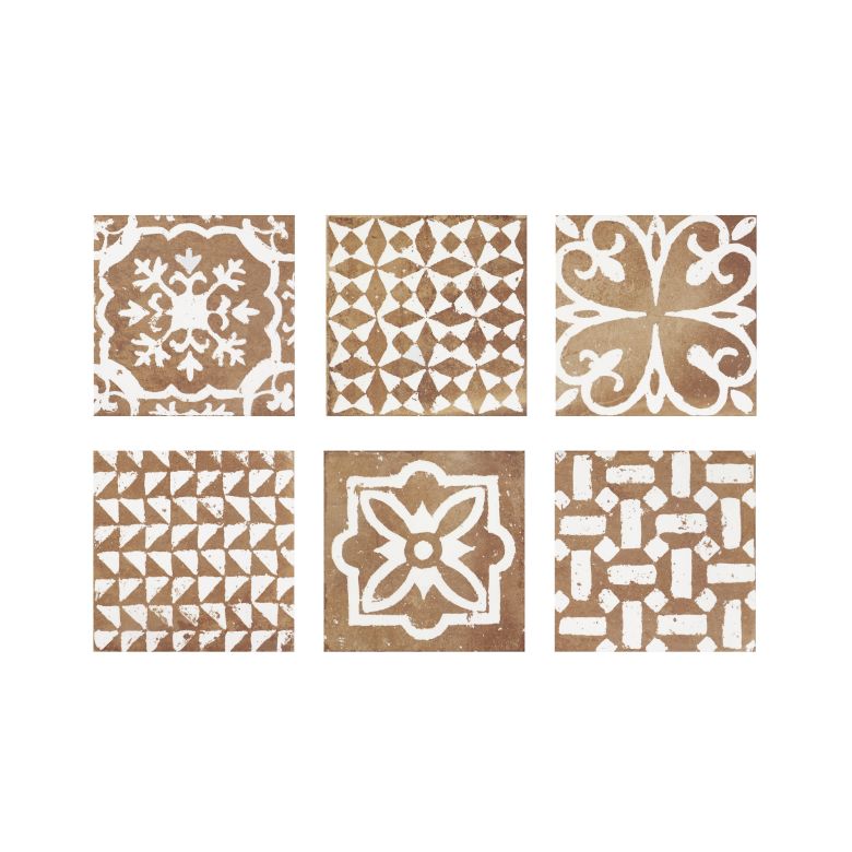 Carrelage sol effet carreaux de ciment Talamanca Kasma mix naturel 2020 cm
