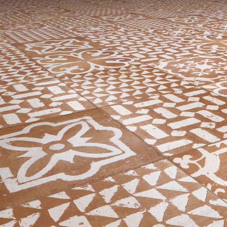 Carrelage sol effet carreaux de ciment Talamanca Kasma mix naturel 2020 cm