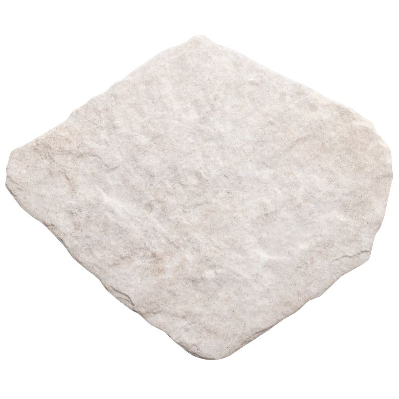 Carrelage sol extérieur effet pierre Caldana blanc grisé R11 28,5x33 cm