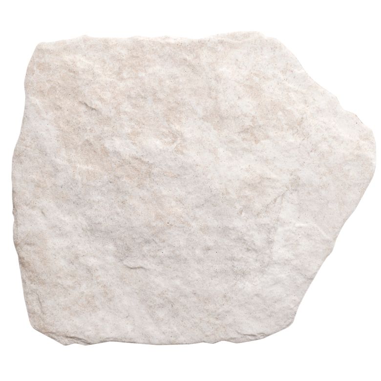 Carrelage sol extérieur effet pierre Caldana blanc grisé R11 28,5x33 cm