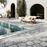 Carrelage sol extérieur effet pierre Caldana gris R11 28,5x33 cm