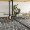 Carrelage sol extérieur effet pierre Caldana anthracite R11 28,5x33 cm