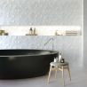 Carrelage mur Décor Alfabia blanc glacier30x90 cm