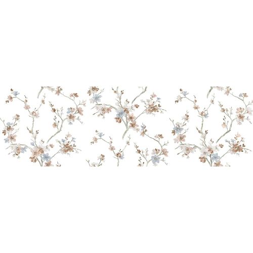 Carrelage mur décor Capella florale 31x98 cm