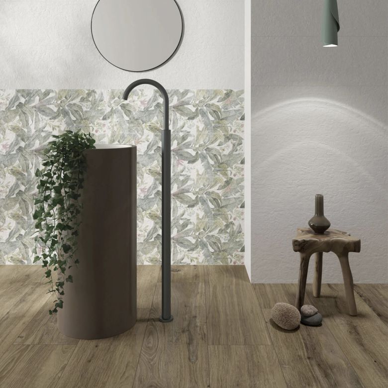 Carrelage mur Capella blanc 31x98 cm