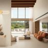 Carrelage sol effet pierre naturelle Sassolini beige 100x100 cm