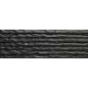Carrelage effet parement Castellana noir charbon 15×45 cm