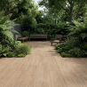 Carrelage sol extérieur effet bois Tijuca miel R11 20x120 cm