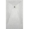 Receveur Granite Blanc lisse antidérapant