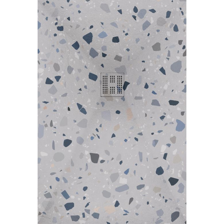 Receveur Terrazzo Perle Ardoise relief antidérapant