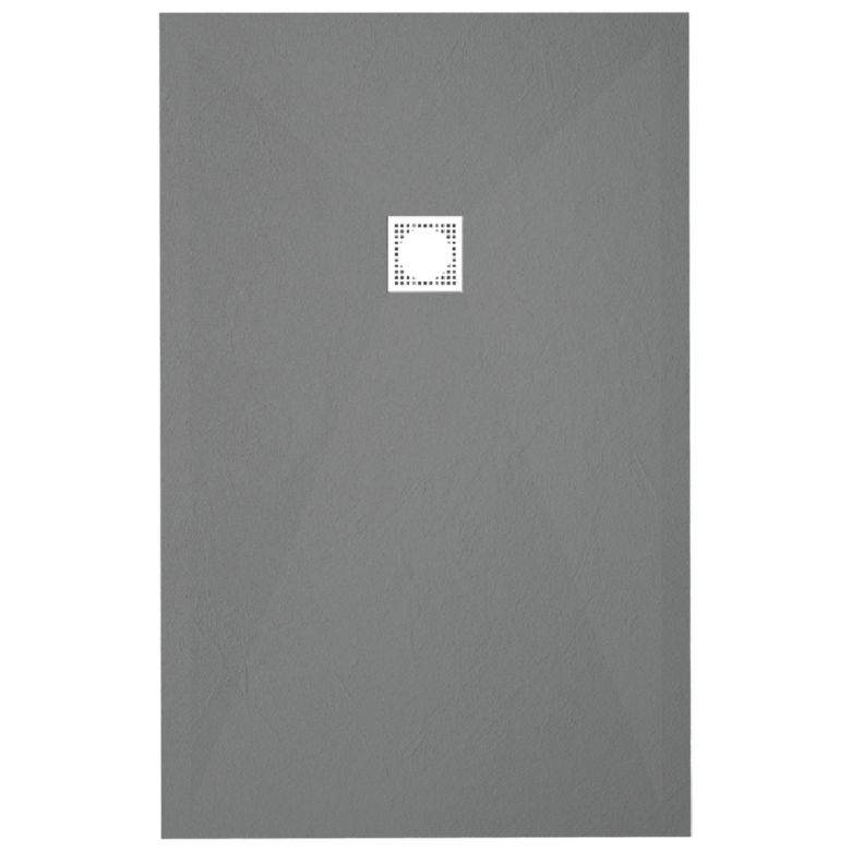 Receveur Costa gris ciment Ardoise relief antidérapant