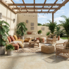 Carrelage sol extérieureffet pierre travertin Noci beige R11 80,5x80,5 cm