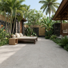 Carrelage sol extérieur effet pierre Ellora gris R10 100*100 cm