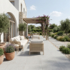 Carrelage sol extérieur moderne Ronda perle R11 90x90 cm