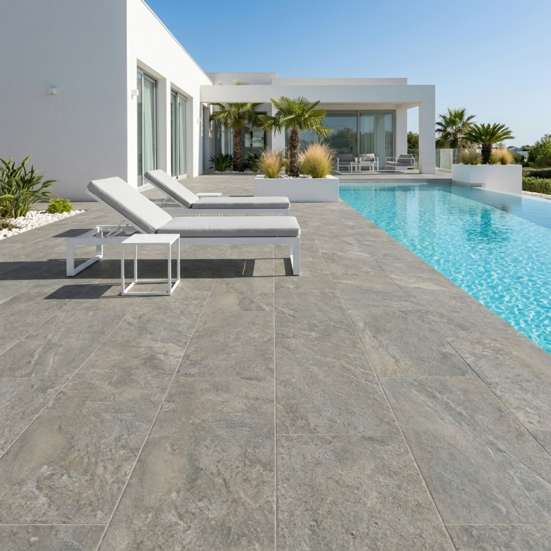  Carrelage sol extérieur effet pierre Valca naturel R11 60x120 cm - Réflex Boutique
