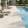 Carrelage sol extérieur moderne Boston blanco R10 60x60 cm