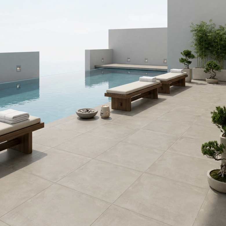 Carrelage sol extérieur moderne Prestige tortora R11 60x60 cm