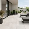 Carrelage sol extérieur Moderne Inédit blanc R11 30x60 cm