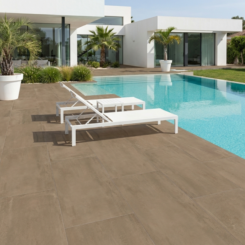 Carrelage sol extérieur moderne Liberty muse R11 60x120 cm