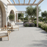 Carrelage sol extérieur Désactivé gris R11 60x60 cm
