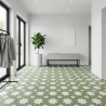 Carrelage sol effet carreaux de ciment Hercule Star green 20x20 cm