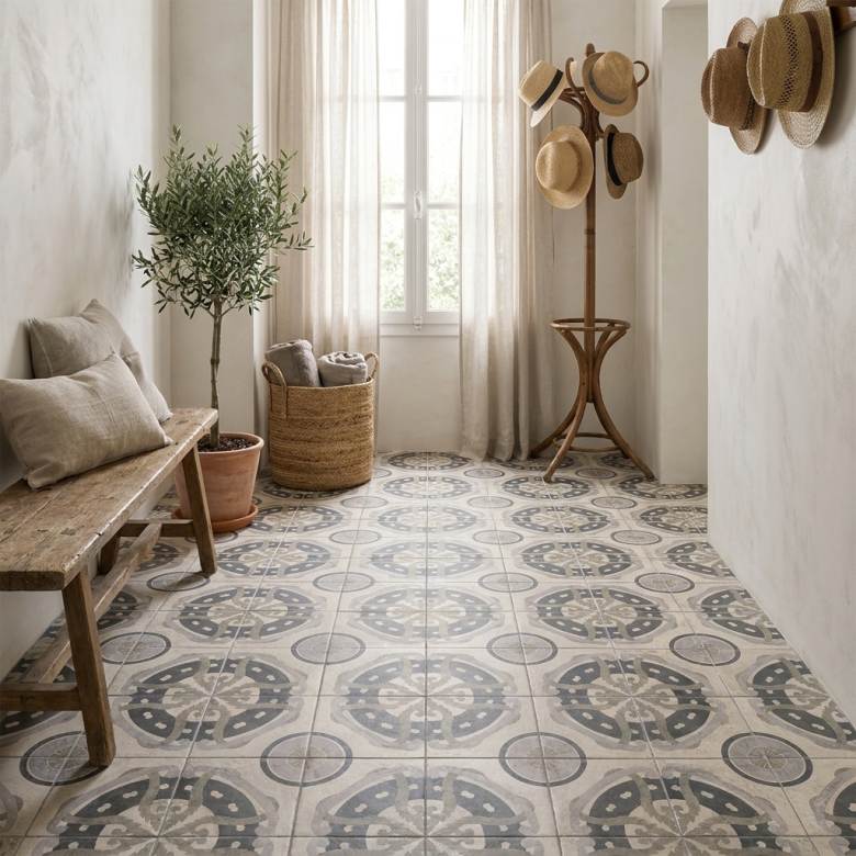 Carrelage sol effet carreaux de ciment Bless portland 20*20 cm