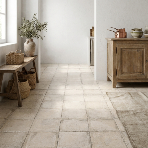 Carrelage sol Bless white...