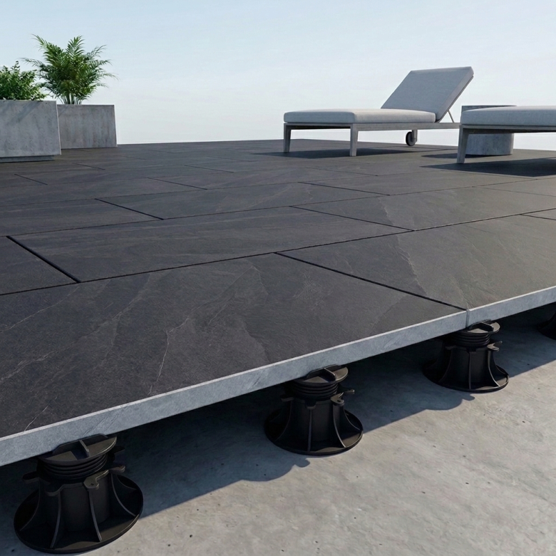 Dalle extérieur effet pierre Volcania 2.0 lave R11 60x120 cm