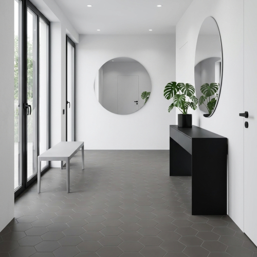 Carrelage sol hexagonal...