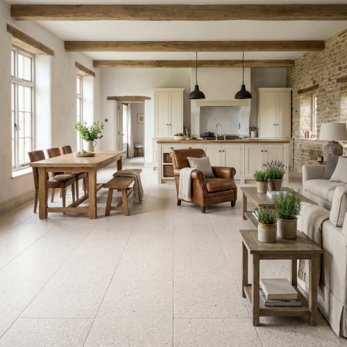 Carrelage effet Terrazzo...