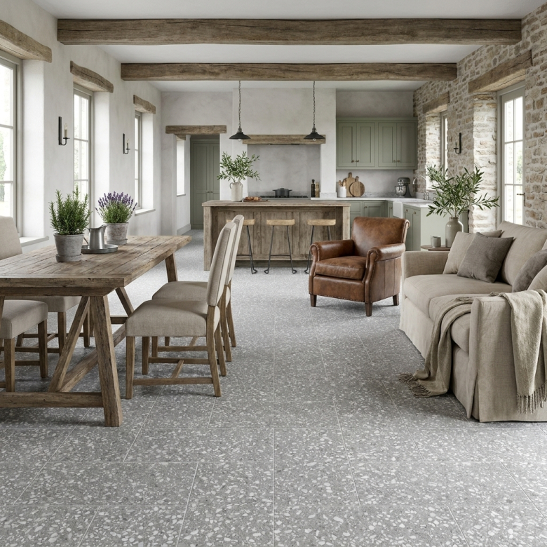 Carrelage sol effet terrazzo Balcone murano 29.7x59.5 cm