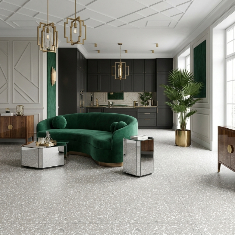 Carrelage sol effet terrazzo Balcone cannaregio 59.5x59.5 cm