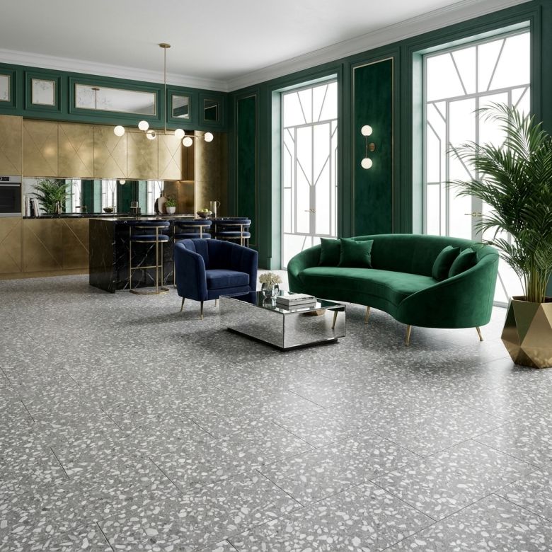 Carrelage sol effet terrazzo Balcone murano 29.7x59.5 cm