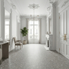 Carrelage effet Terrazzo Strain gris 60x120 cm