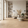 Carrelage sol imitation parquet Iraty hêtre 90x90 cm