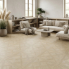 Carrelage sol imitation parquet Iraty blanc 60x60 cm