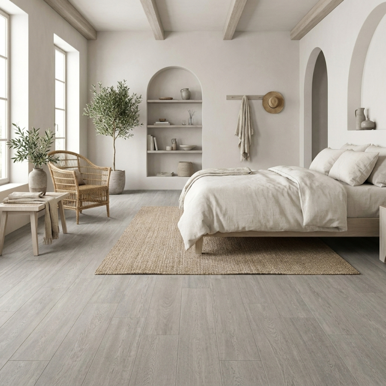 Carrelage sol imitation parquet Forest gris 20x120 cm
