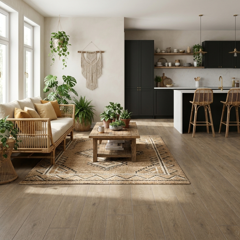 Carrelage sol imitation parquet Goa noisette mat 20*120 cm