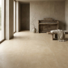 Carrelage sol traditionnel pierre Estany sable 100x100 cm